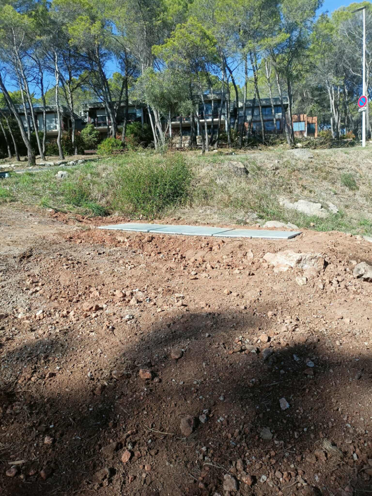 finition des travaux pour chambre de comptage