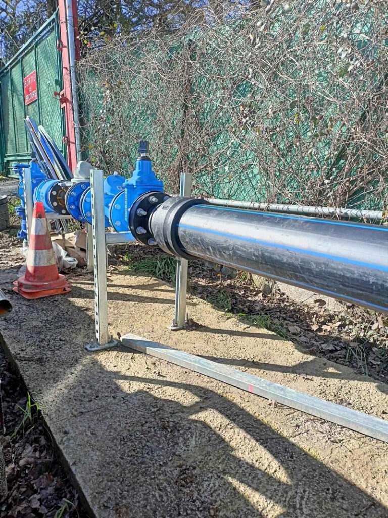conduite hydraulique sur réseau de défense incendie